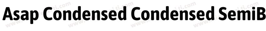 Asap Condensed Condensed SemiBold字体转换